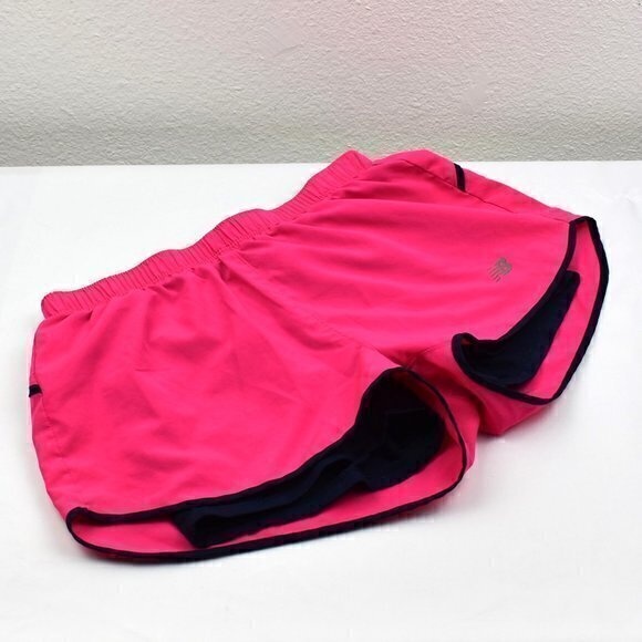 New Balance Ladies‎ Running Shorts Size XS Color Pink/Black Gently Used - Picture 1 of 8